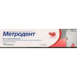 Метродент, гель стоматологический 20 г 1 шт с ароматом клубники